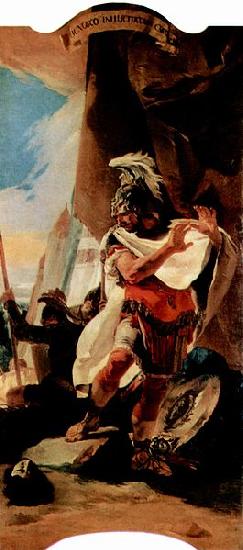 Giovanni Battista Tiepolo Hannibal betrachtet den Kopf des Hasdrubal